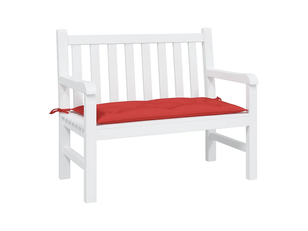 Coussin de banc de jardin rouge 100x50x7 cm tissu oxford