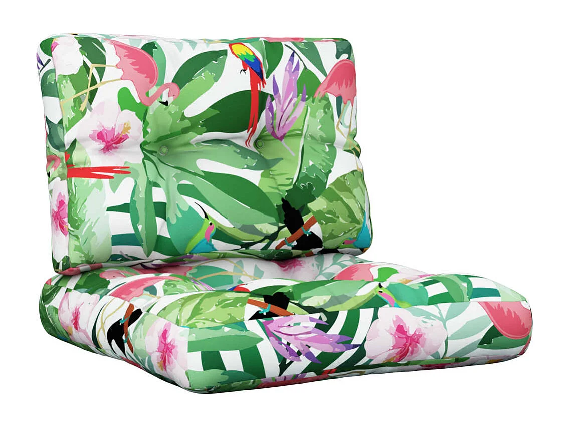 Cuscini per Pallet 2 pz Multicolori in Tessuto