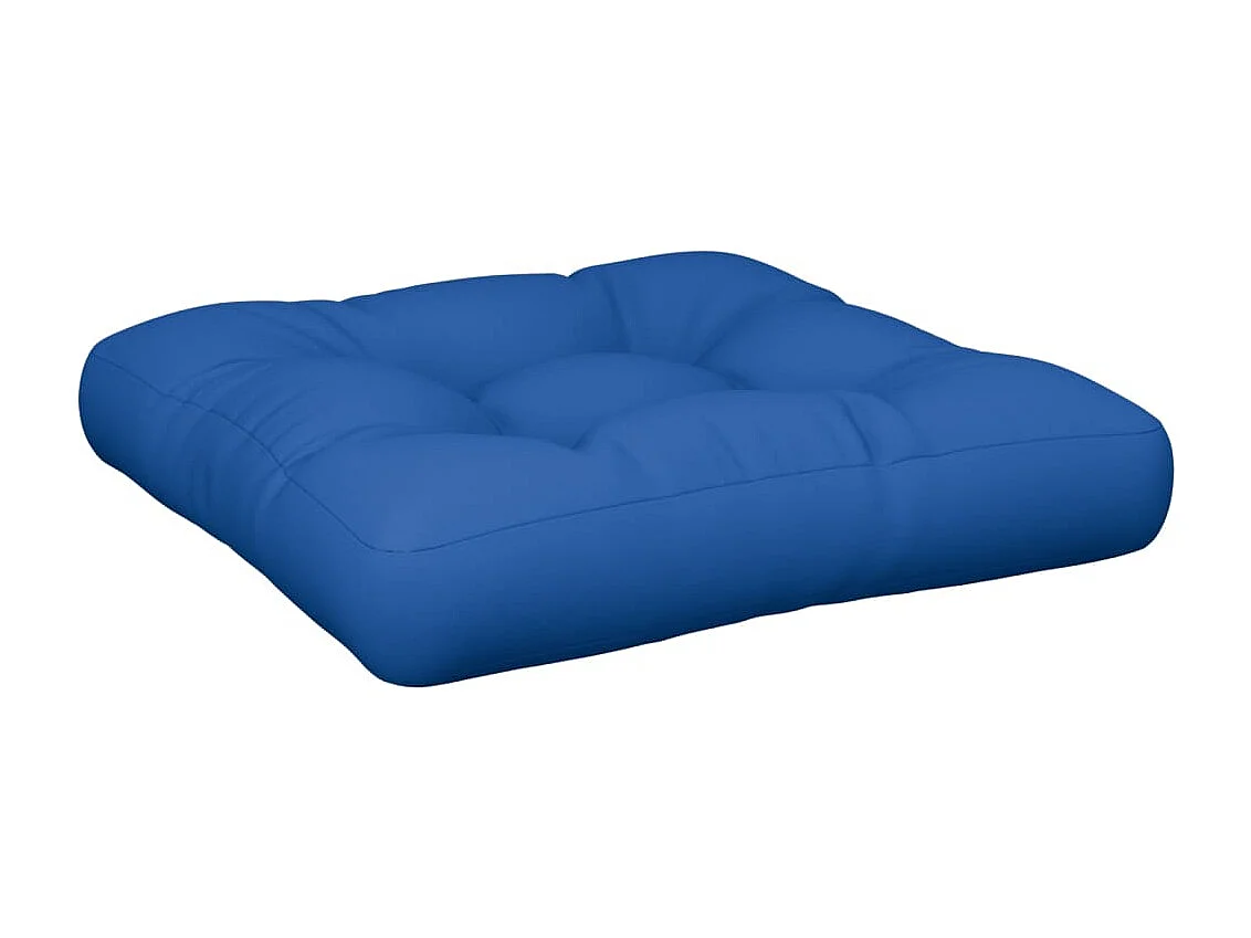 Cuscini per Pallet 2 pz Blu Reale in Tessuto