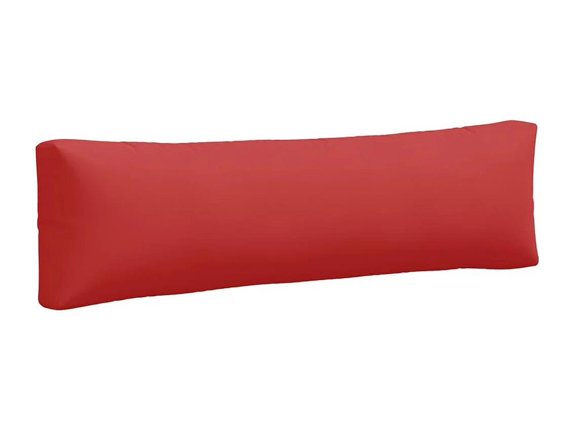 Coussins de palette lot de 2 rouge tissu