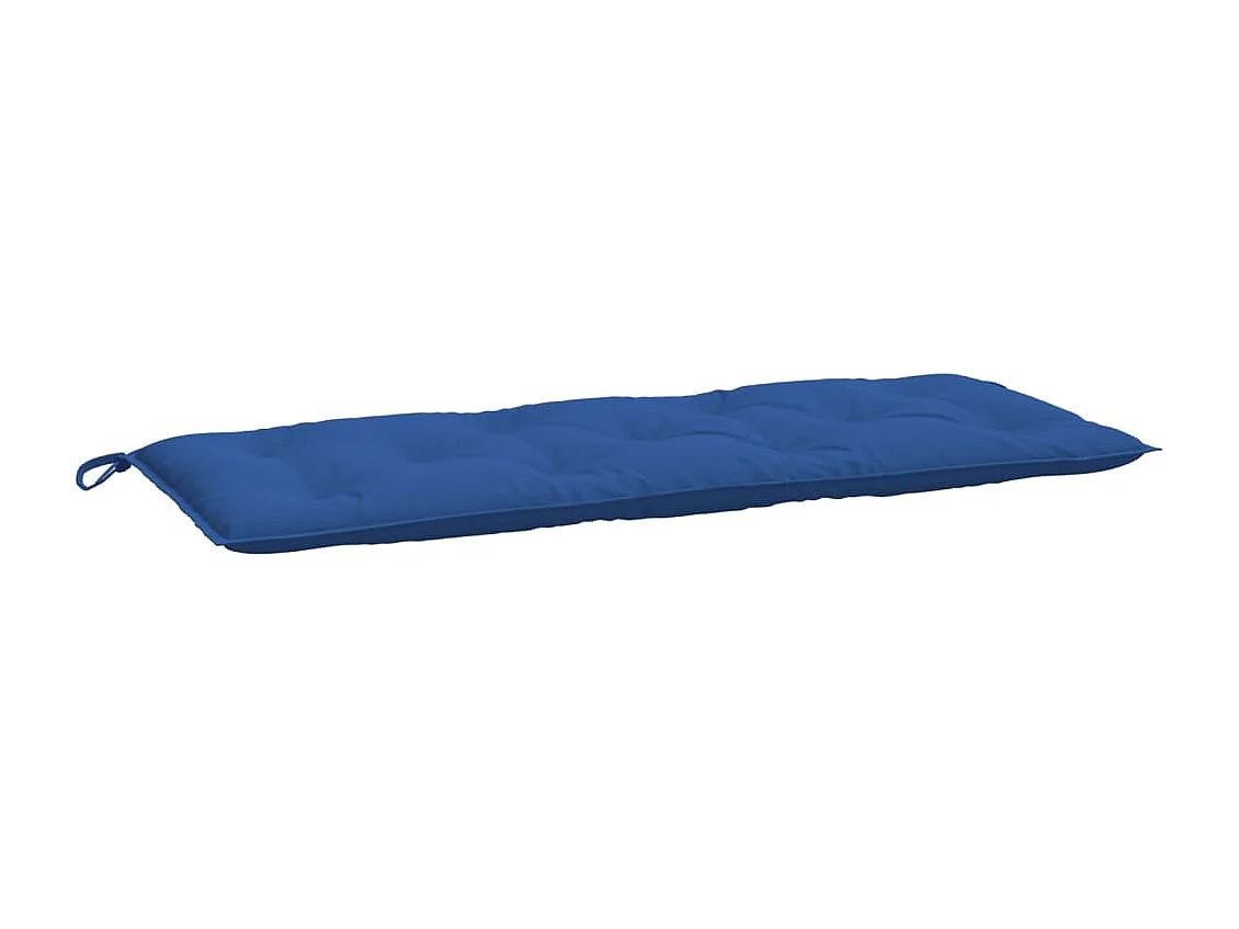 Coussins de banc jardin lot de 2 bleu 120x50x7 cm tissu Oxford
