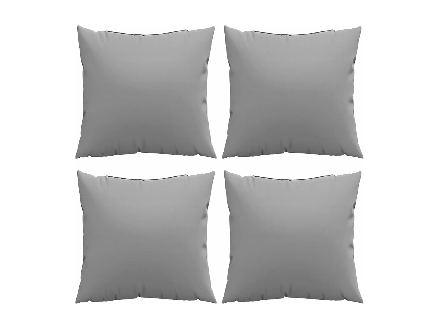 Sofakissen 4 Stk. Grau 50x50 cm Stoff