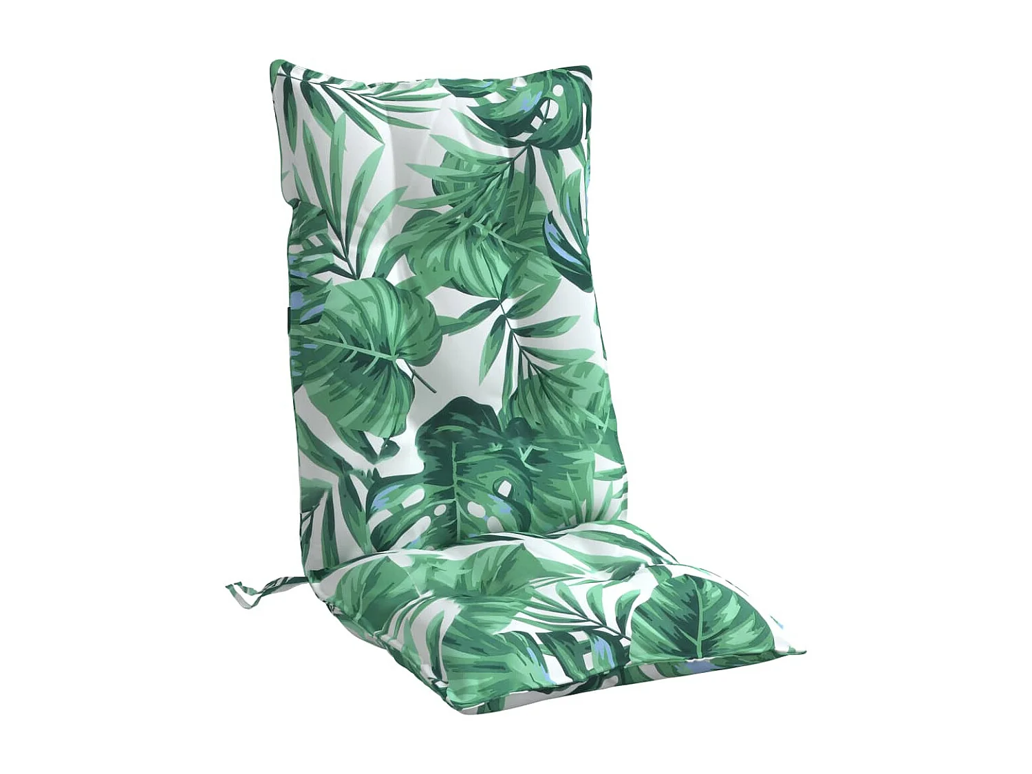 Coussins de chaise à dossier haut lot de 4 modèle de feuille