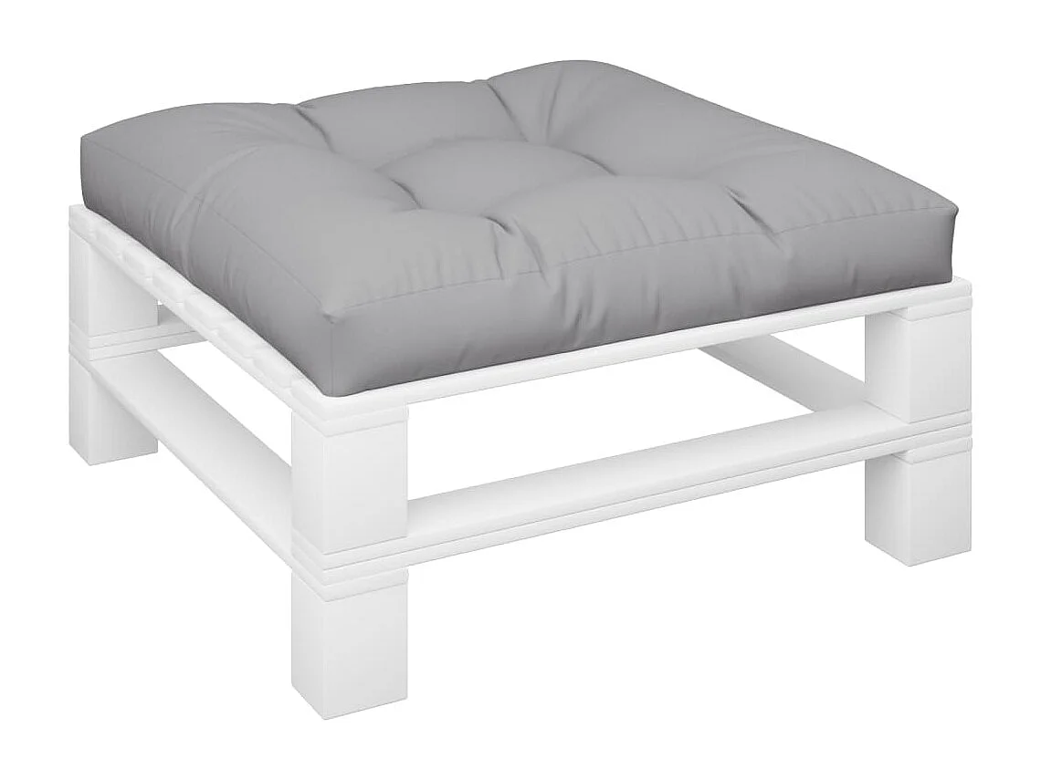 Palettenkissen Grau 80x80x12 cm Stoff
