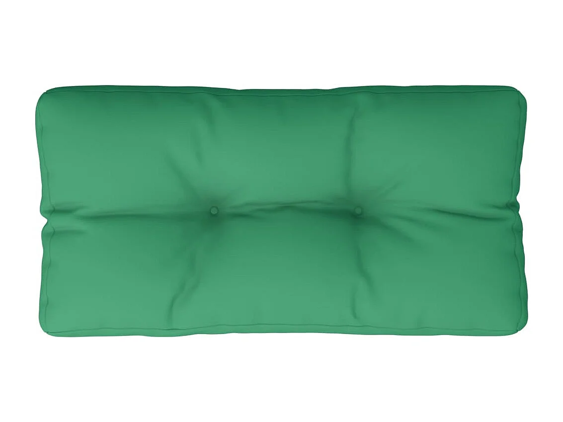 Cuscino per Pallet Verde 80x40x12 cm in Tessuto