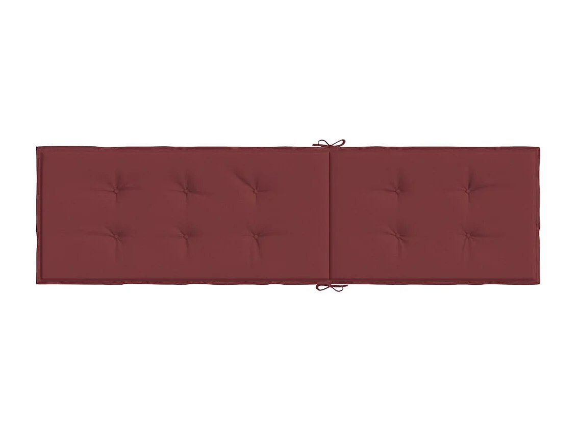 Coussin de chaise longue rouge bordeaux mélangé (75+105)x50x3cm