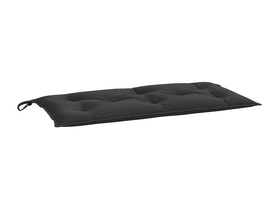 Coussins de banc jardin lot de 2 noir 100x50x7 cm tissu Oxford