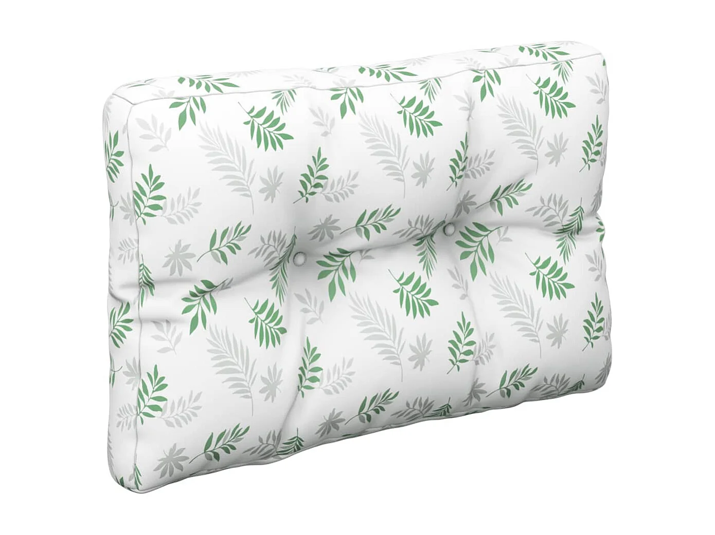 Coussins de palette lot de 2 motif de feuilles tissu