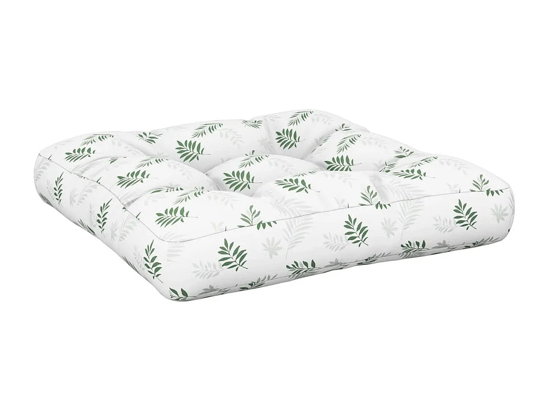 Coussins de palette lot de 2 motif de feuilles tissu