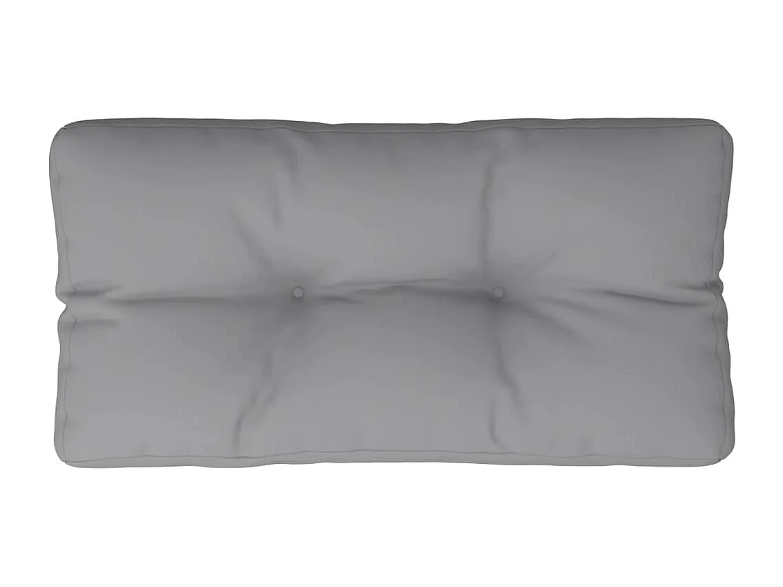 Palettenkissen Grau 70x40x12 cm Stoff