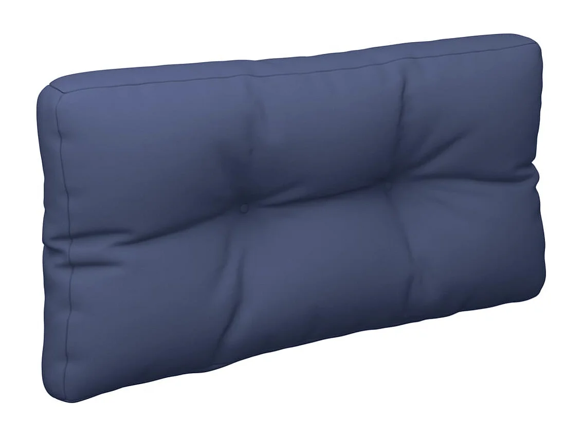 Coussins de palette lot de 2 bleu marine tissu