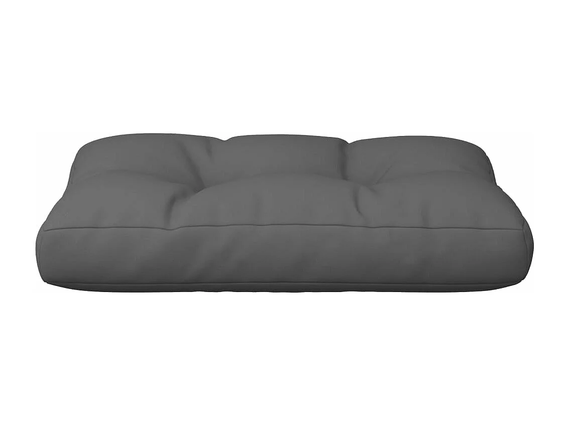 Cuscino per Pallet Antracite 50x40x12 cm in Tessuto