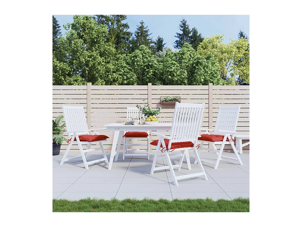 Palettenkissen 4 Stk. Rot 50x50x7 cm Oxford-Gewebe
