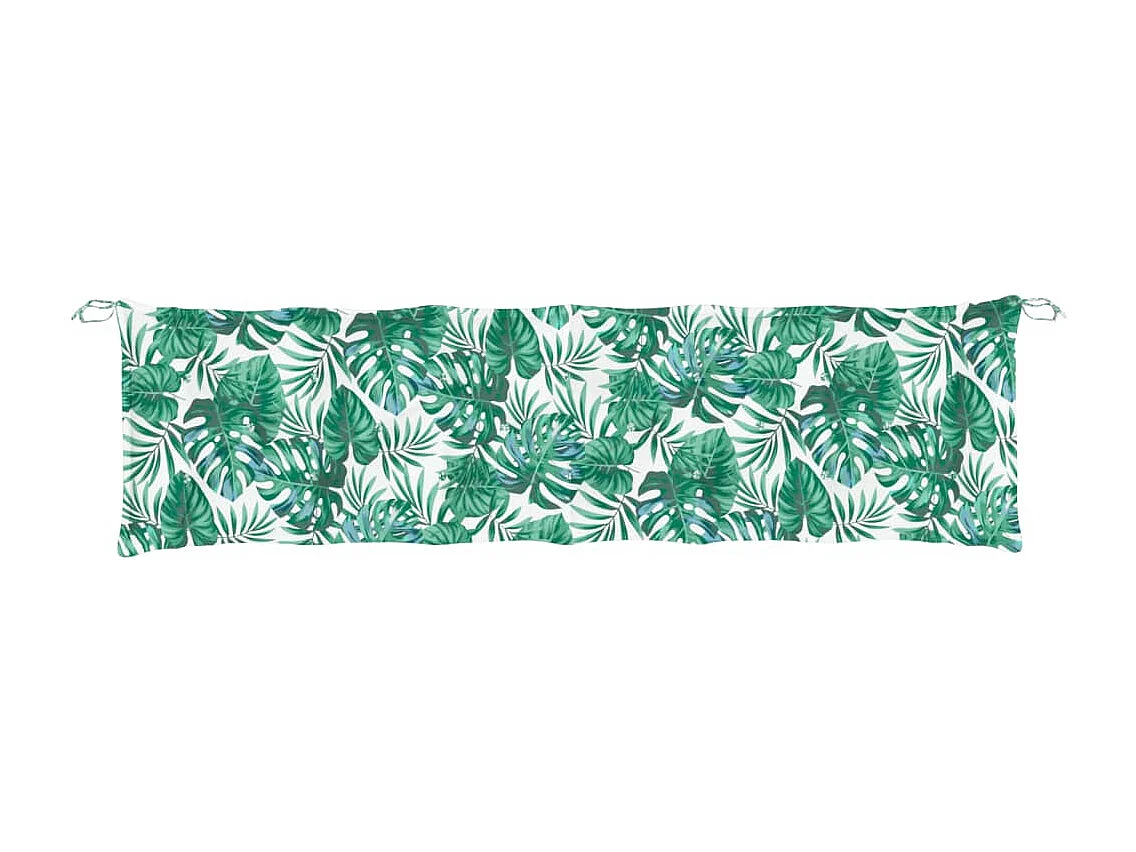 Coussins de banc de jardin lot de 2 motif de feuilles