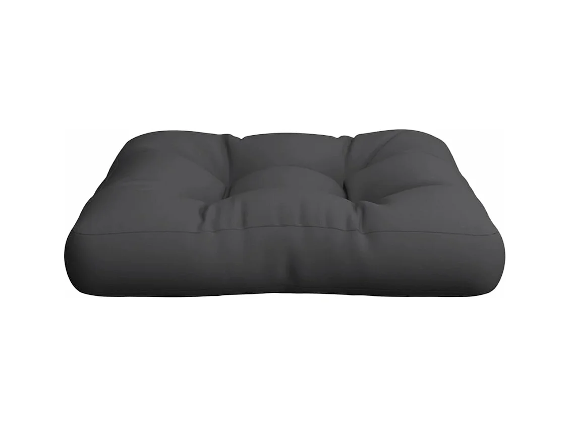 Palletkussen 58x58x10 cm stof zwart