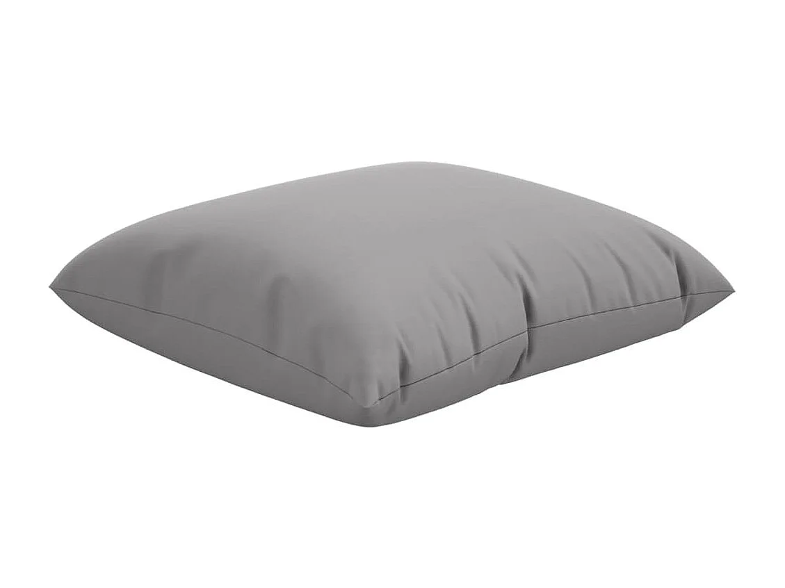 Coussins de canapé lot de 4 gris 40x40 cm tissu