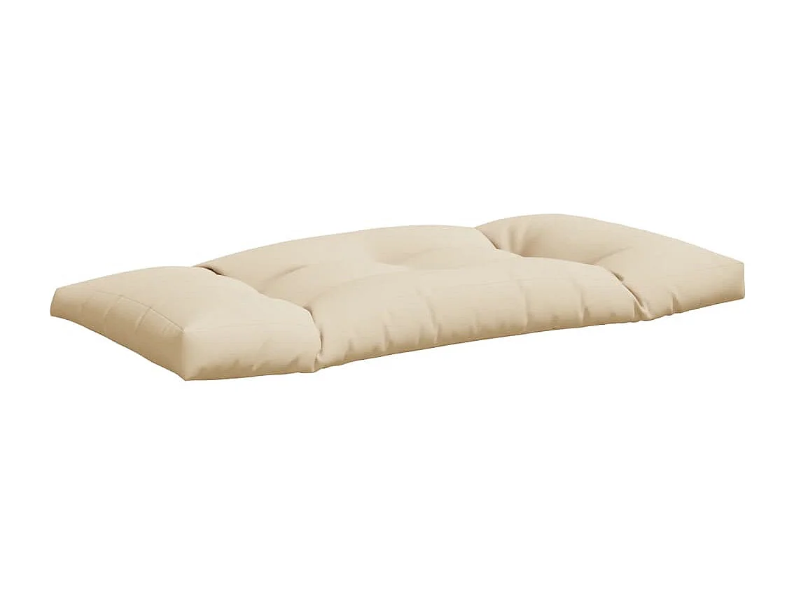 Coussins de palette lot de 2 beige tissu