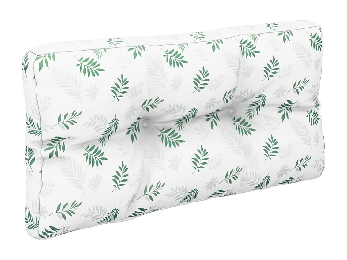 Almofadões para sofás de paletes 2 pcs tecido padrão de folhas