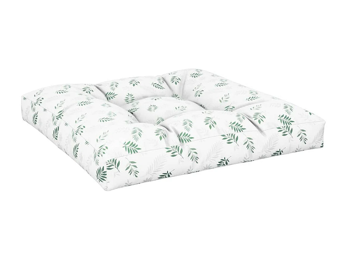 Almofadões para sofás de paletes 2 pcs tecido padrão de folhas