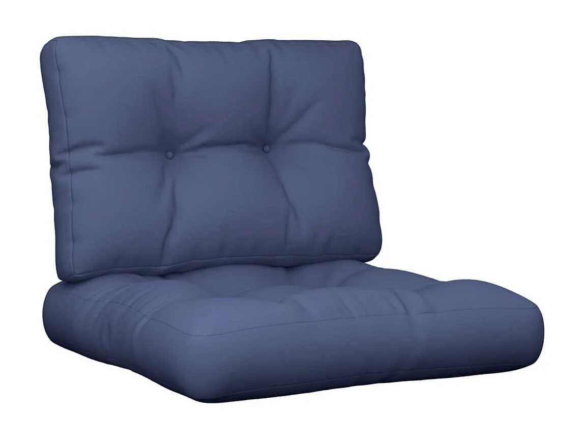 Palettenkissen 2 Stk. Marineblau Stoff