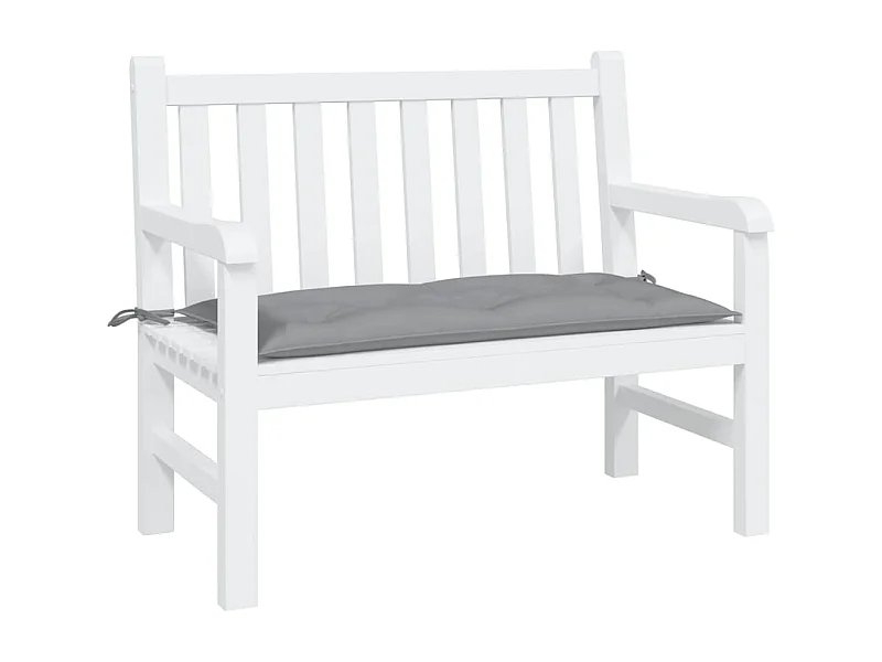 Coussin de banc de jardin gris 100x50x7 cm tissu oxford
