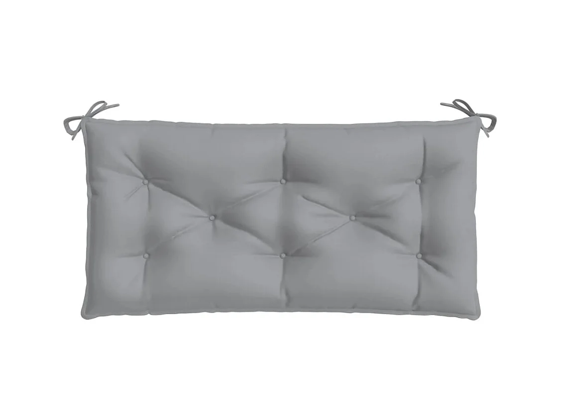 Coussin de banc de jardin gris 100x50x7 cm tissu oxford