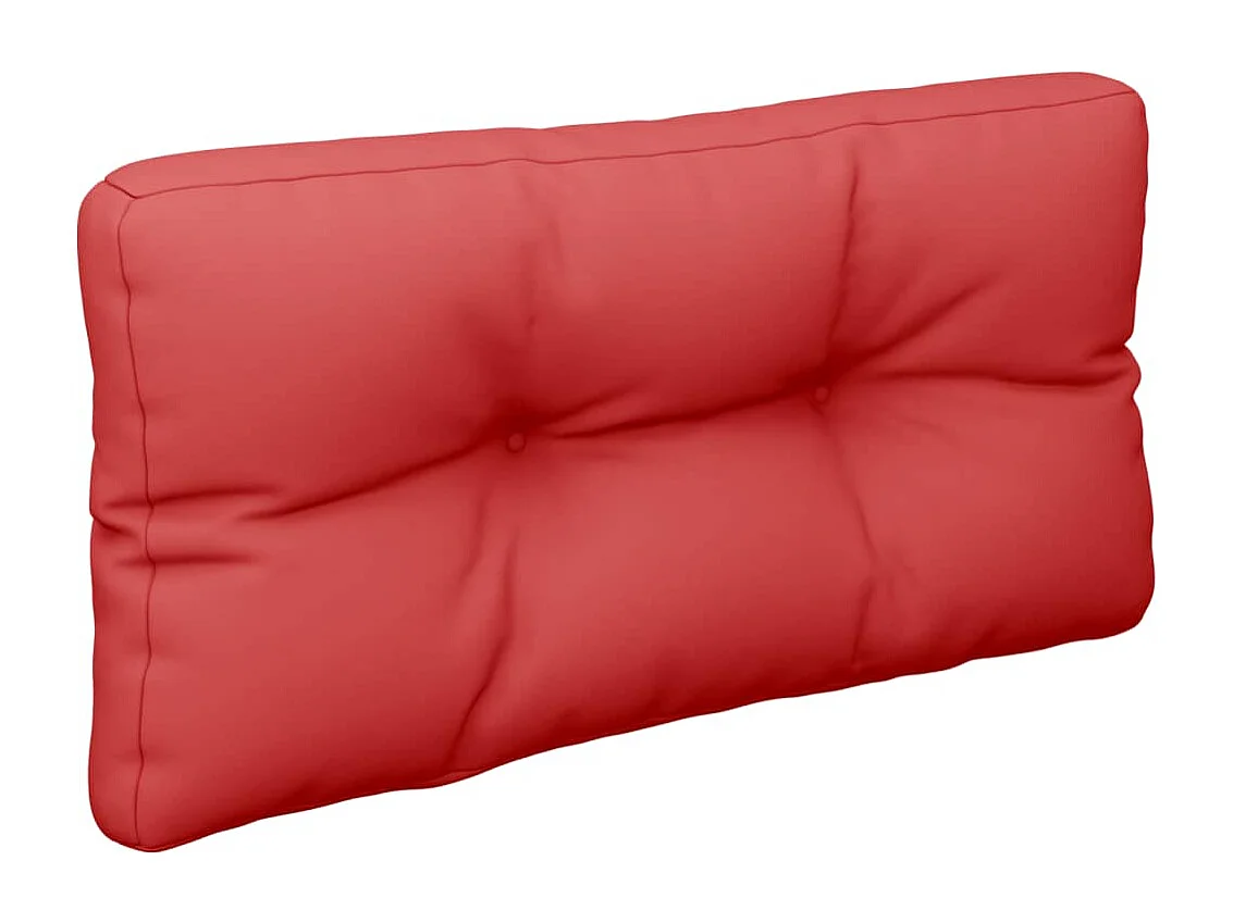 Coussins de palette lot de 2 rouge tissu