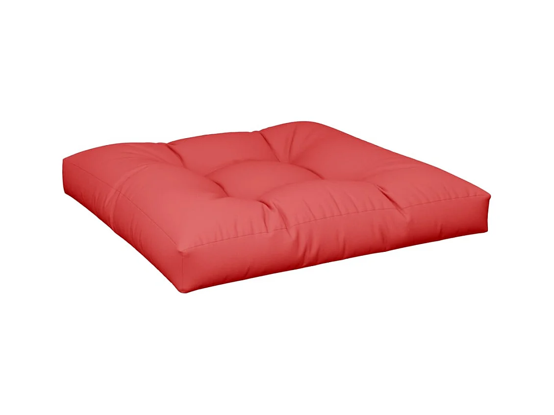 Coussins de palette lot de 2 rouge tissu