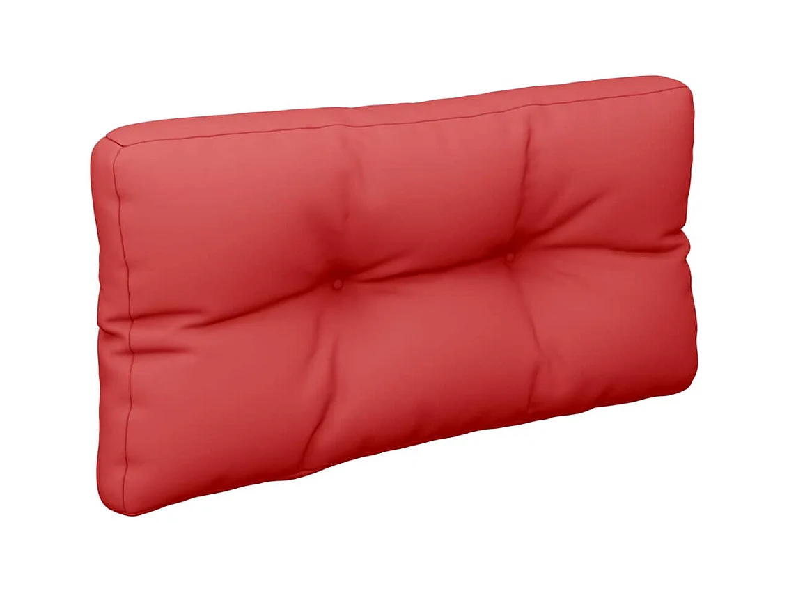 Coussins de palette lot de 2 rouge tissu