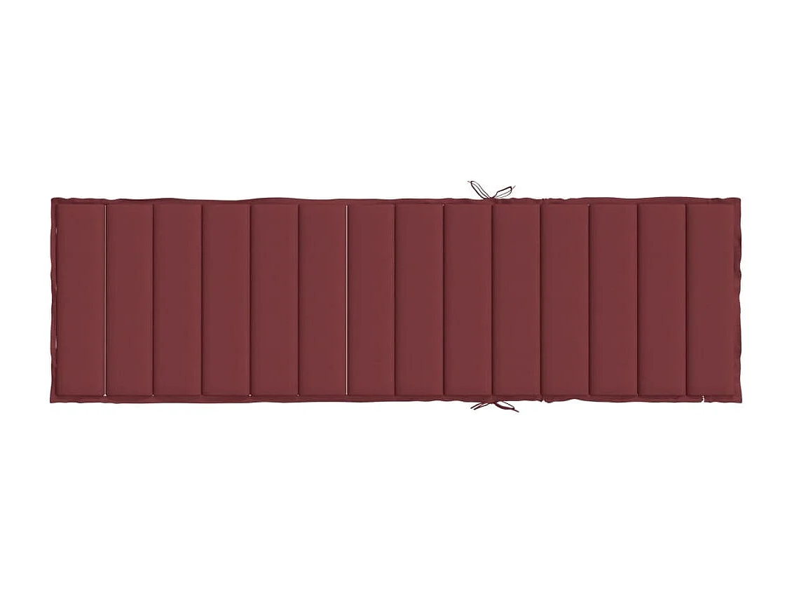 Coussin de chaise longue rouge bordeaux mélangé 200x60x4 cm