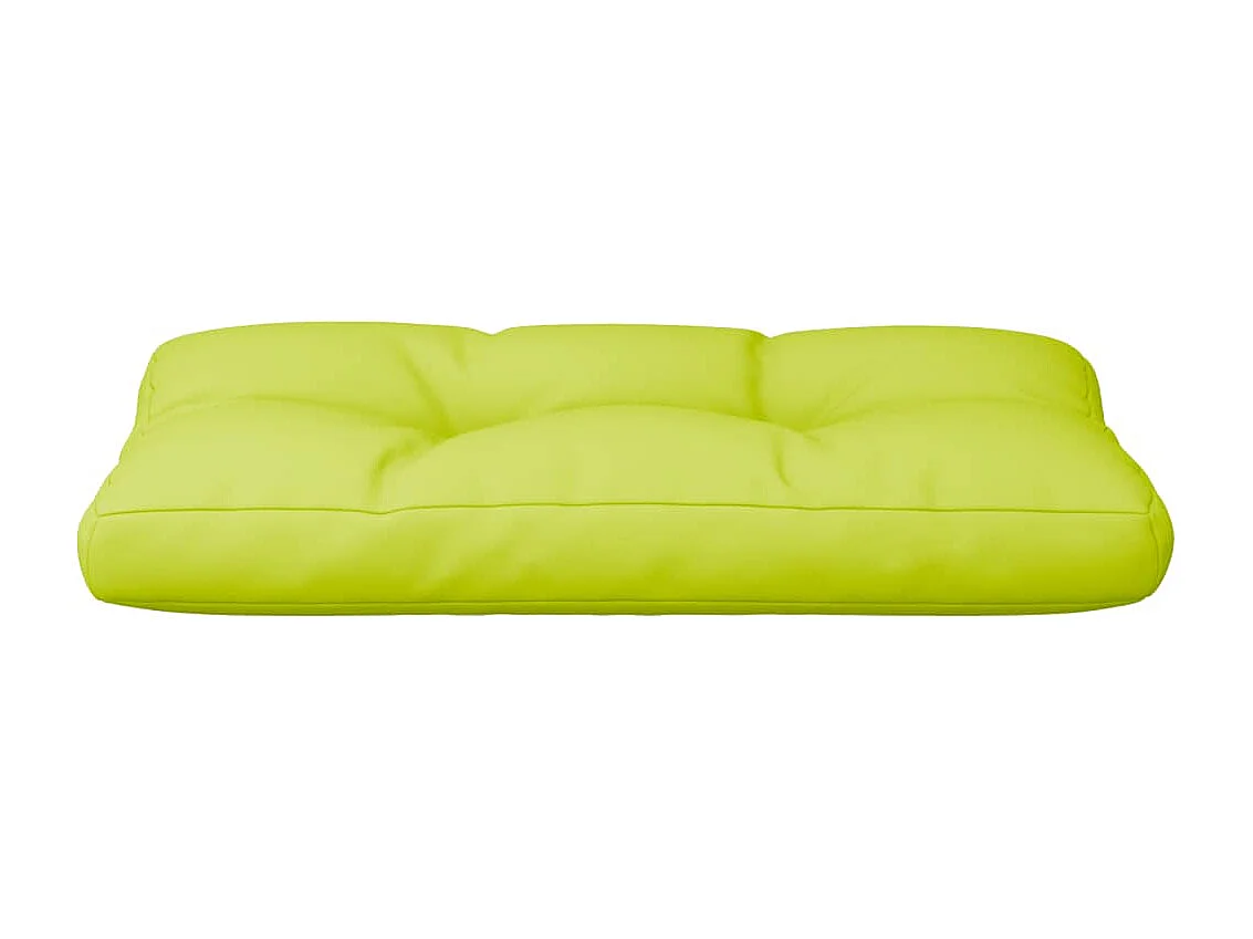 Coussin de palette vert vif 70x40x12 cm tissu
