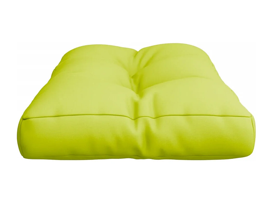 Coussin de palette vert vif 70x40x12 cm tissu