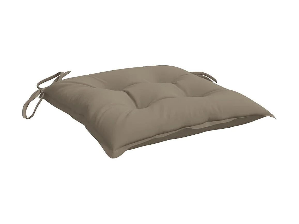 Coussins de palette lot de 6 taupe 50x50x7 cm tissu oxford