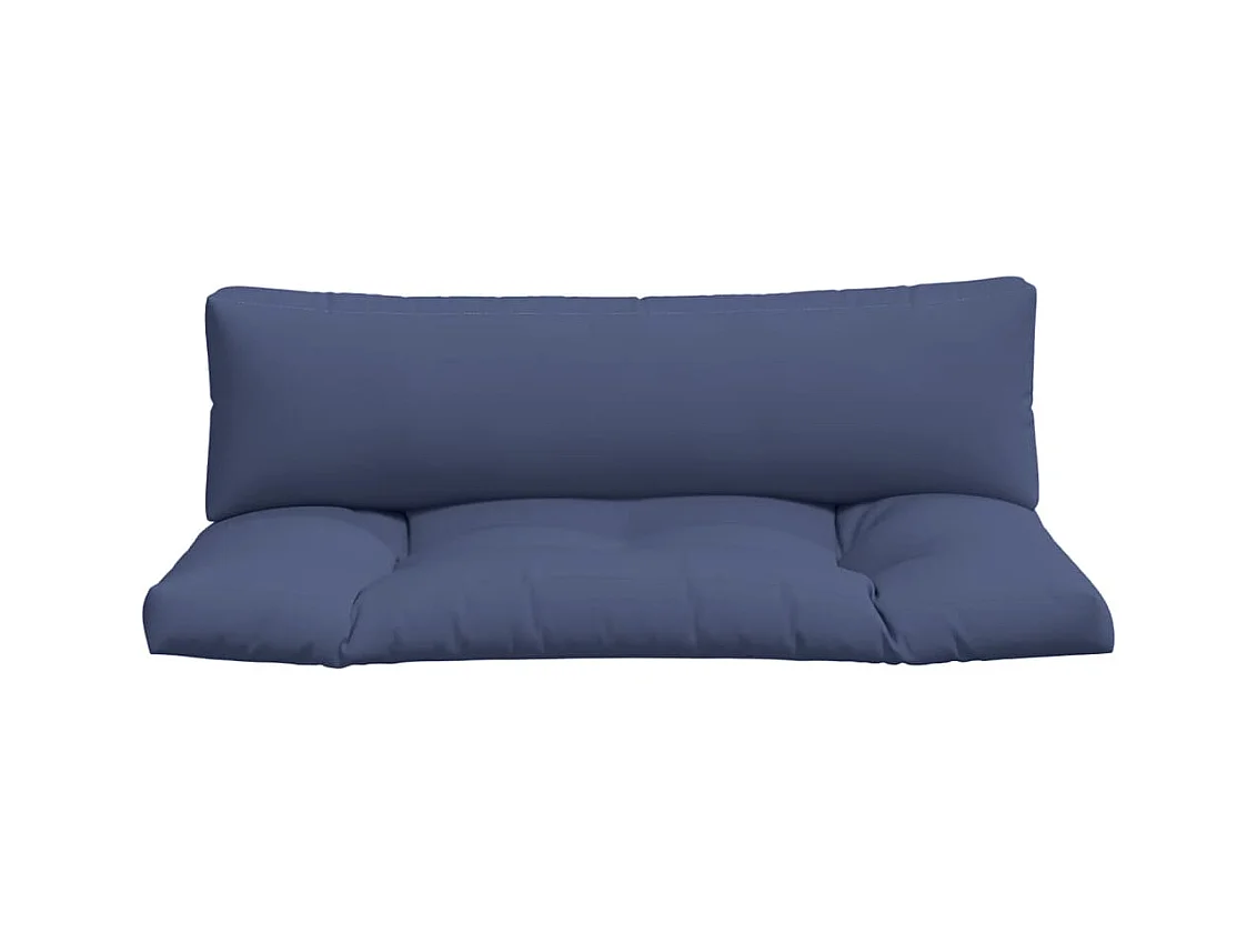 Coussins de palette lot de 2 bleu marine tissu oxford