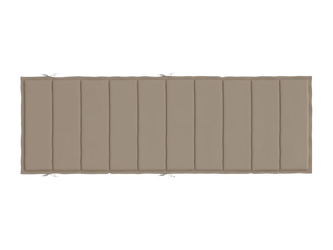 Cuscino per Lettino Tortora 186x58x3 cm in Tessuto Oxford