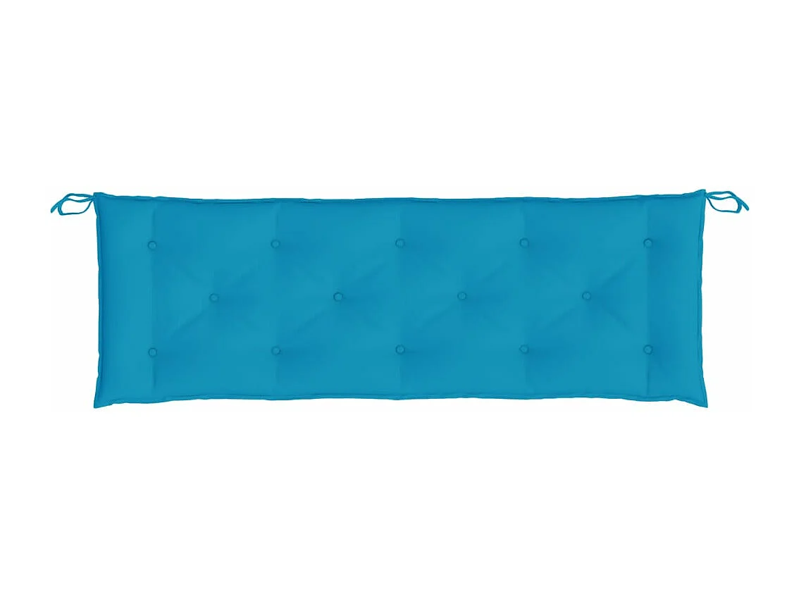 Almofadões banco jardim 2 pcs tecido oxford azul-claro