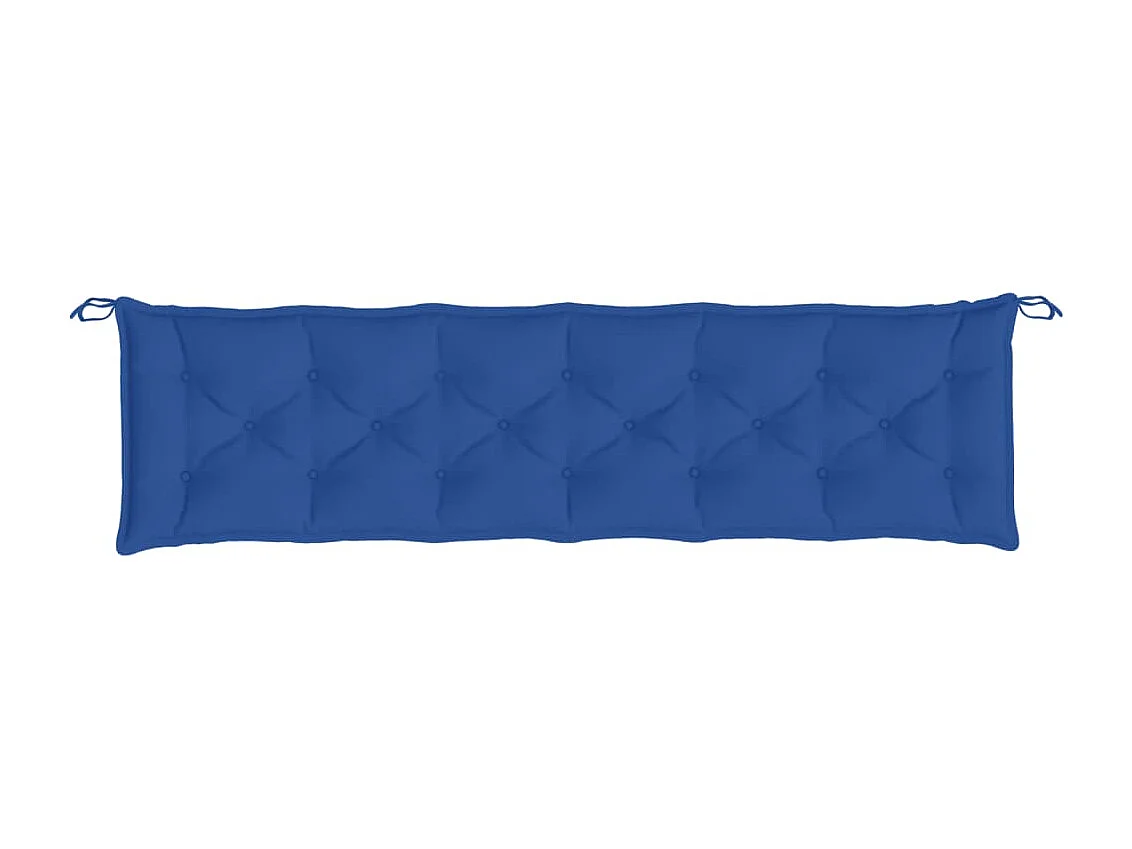 Coussin de banc de jardin bleu royal 200x50x7 cm tissu oxford