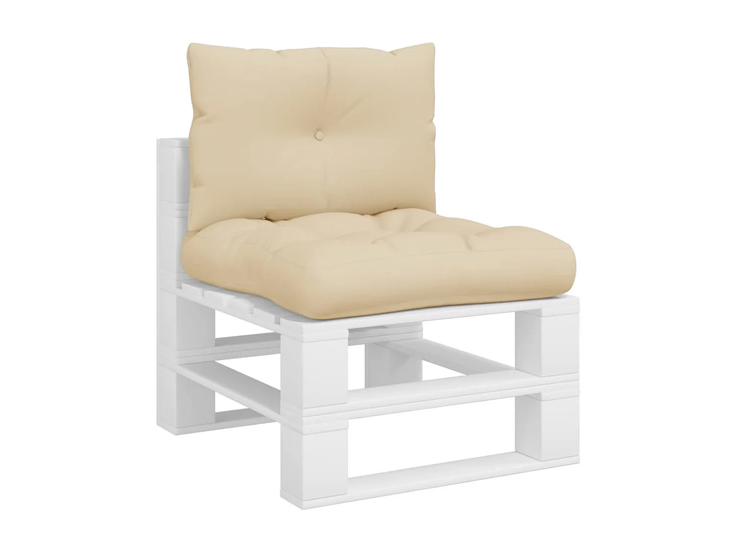 Cojines para palets 2 unidades tela beige