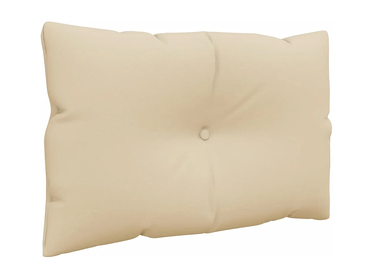 Palettenkissen 2-tlg. Beige Stoff