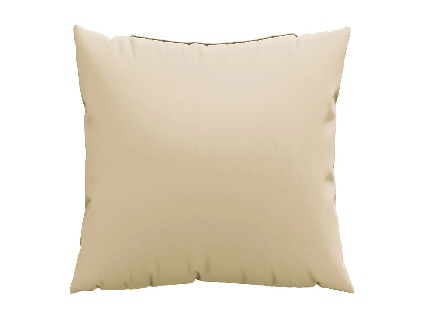 Coussins de canapé lot de 4 beige 60x60 cm tissu
