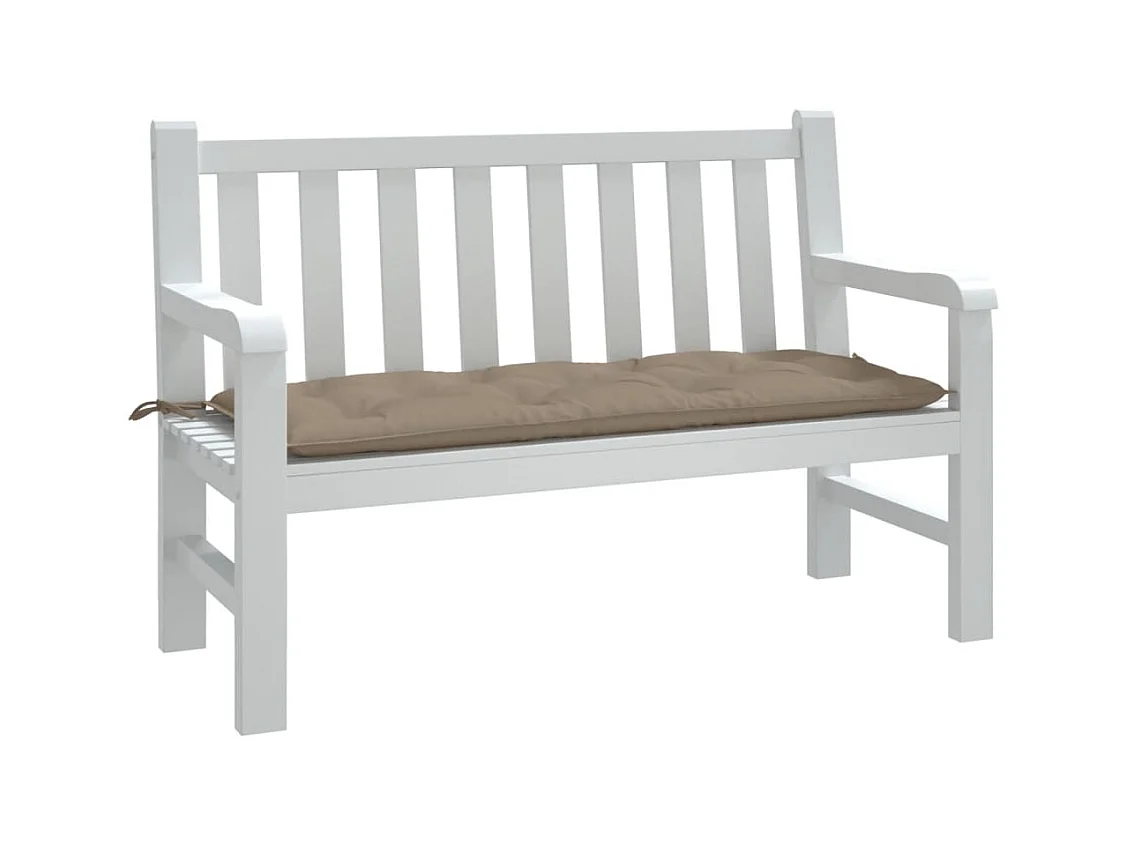 Gartenbank-Auflage Taupe 120x50x7 cm Oxford-Gewebe