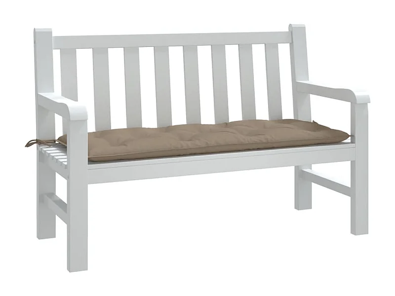 Cuscino per Panca Tortora 120x50x7 cm in Tessuto Oxford