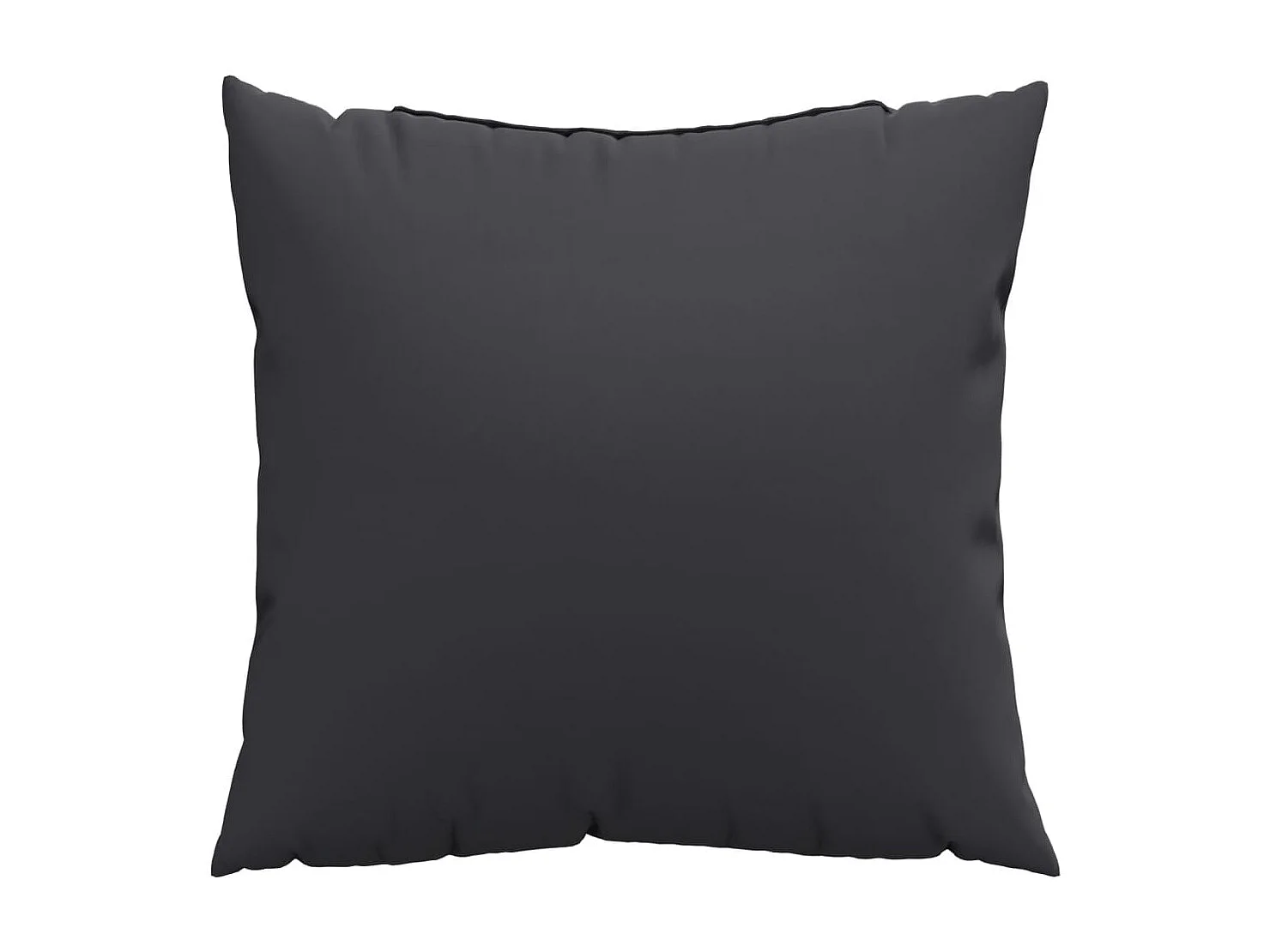 Coussins de canapé lot de 4 noir 50x50 cm tissu