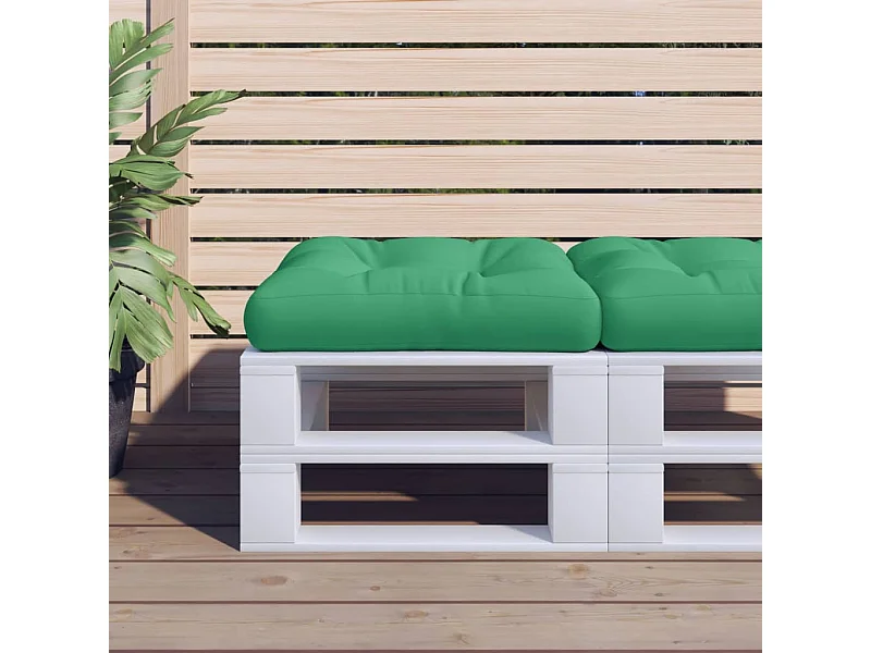 Cuscino per Pallet Verde 50x50x12 cm in Tessuto