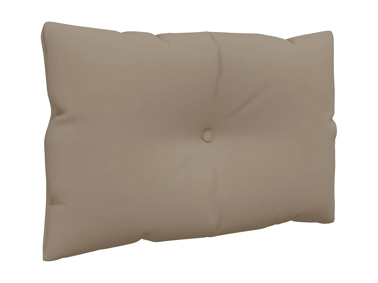 Coussins de palette lot de 2 taupe tissu