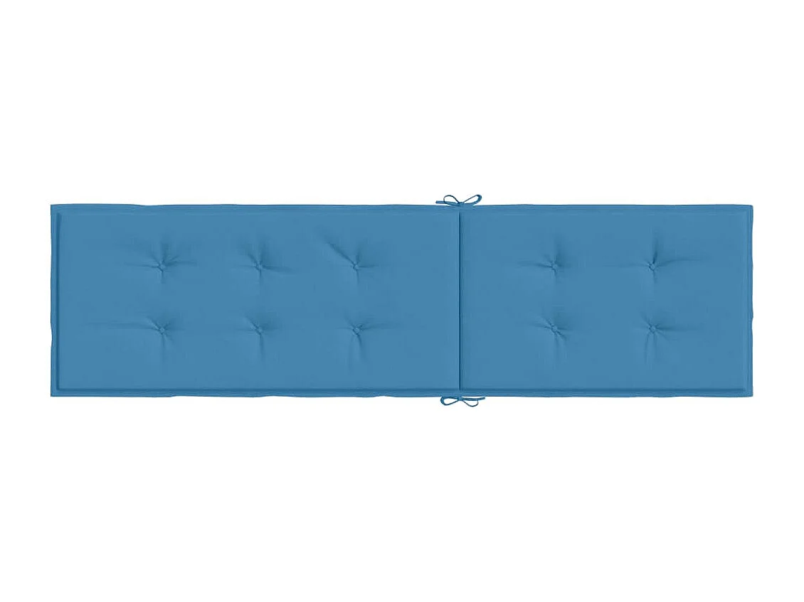 Cuscino per Sdraio Blu Mélange (75+105)x50x3 cm in Tessuto