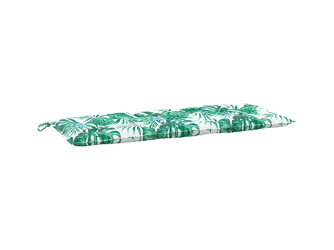 Coussins de banc de jardin lot de 2 motif de feuilles