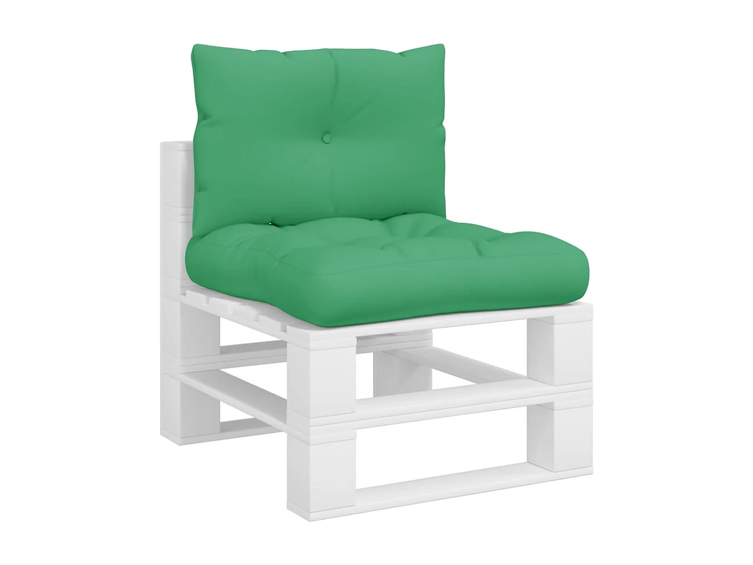 Almofadões para móveis de paletes 2 pcs tecido verde