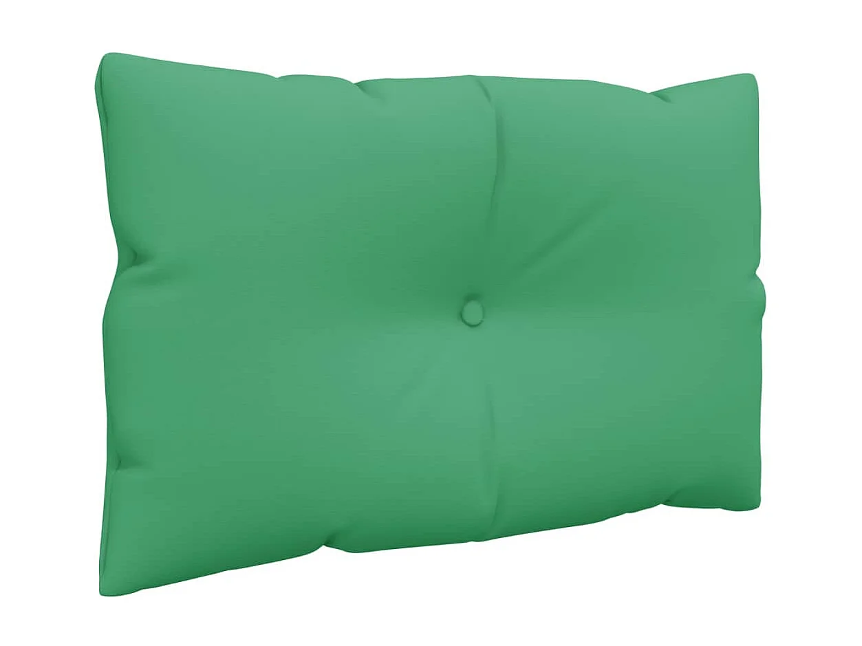 Coussins de palette lot de 2 vert tissu