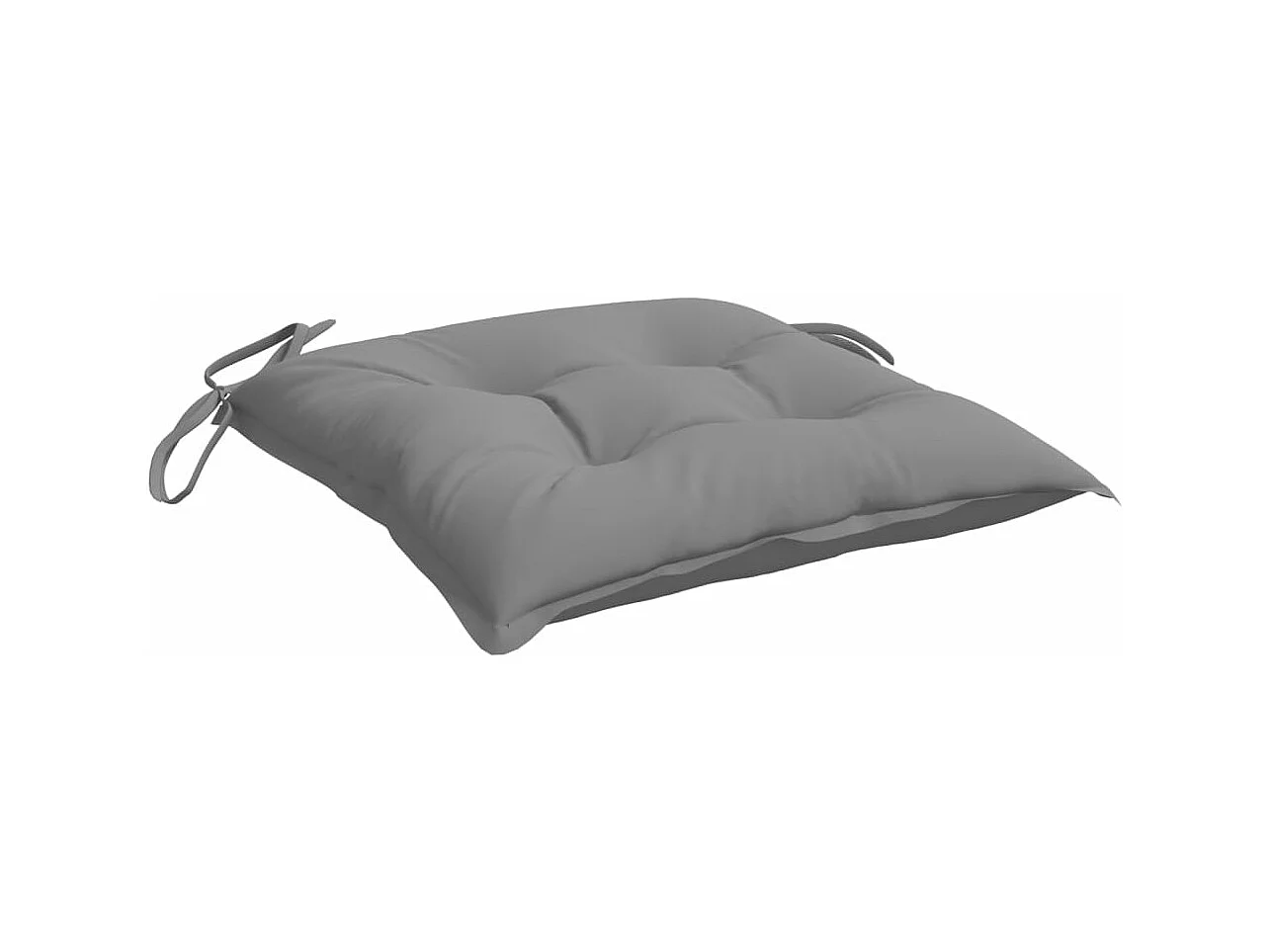 Almofadões de cadeira 2 pcs 50x50x7 cm tecido oxford cinzento